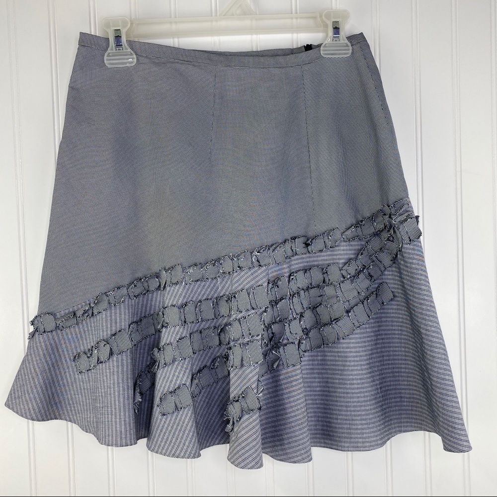 Sachin + Babi for Ankasa Gray Houndstooth Ruffle Skirt 4